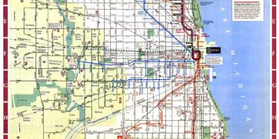 Zemljevid Chicago mestnih meja