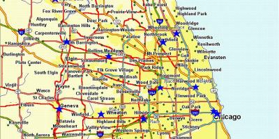 Zemljevid mesta Chicago