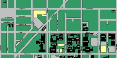 Zemljevid UIC zahodu kampus
