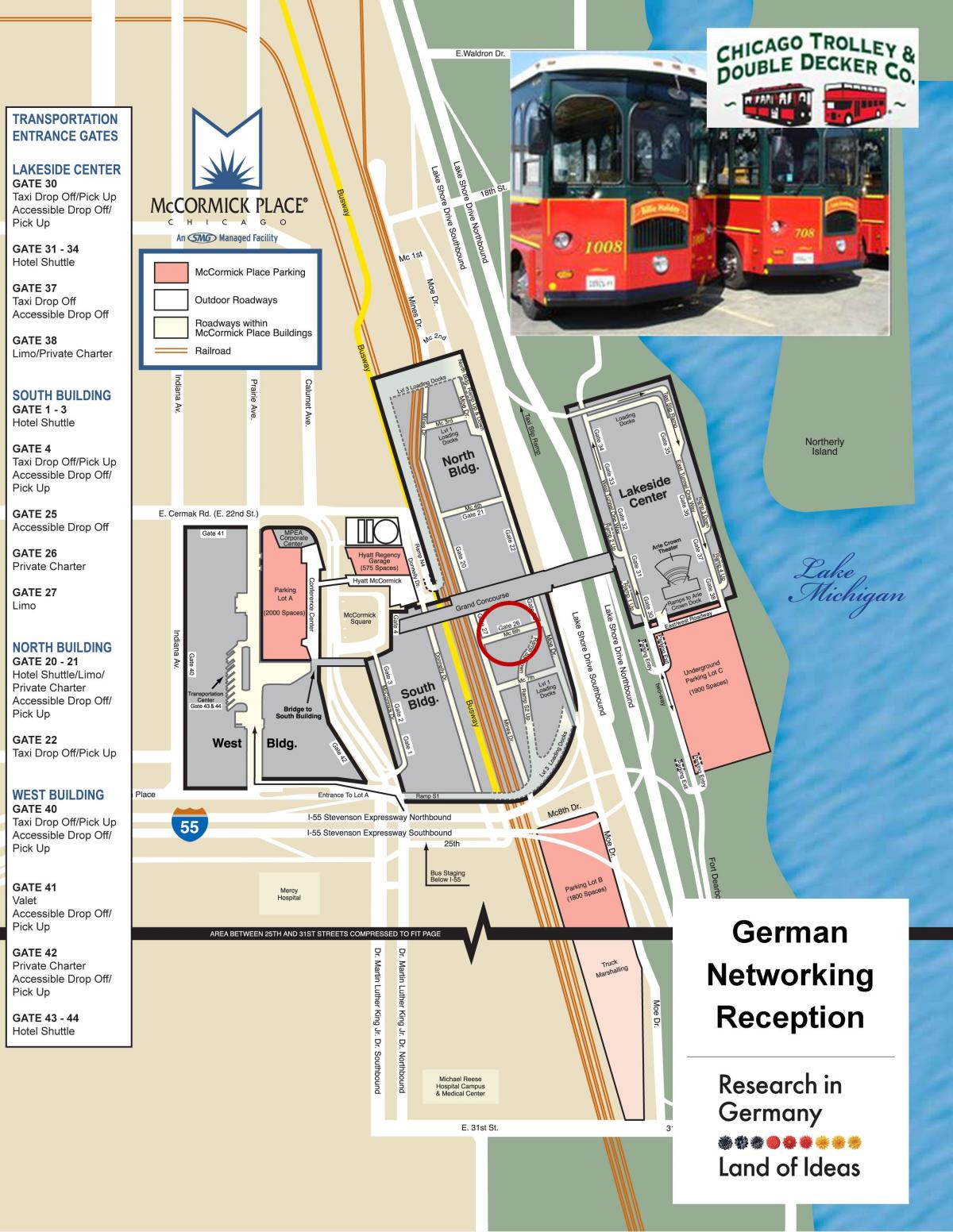 Chicago voziček ogled zemljevida