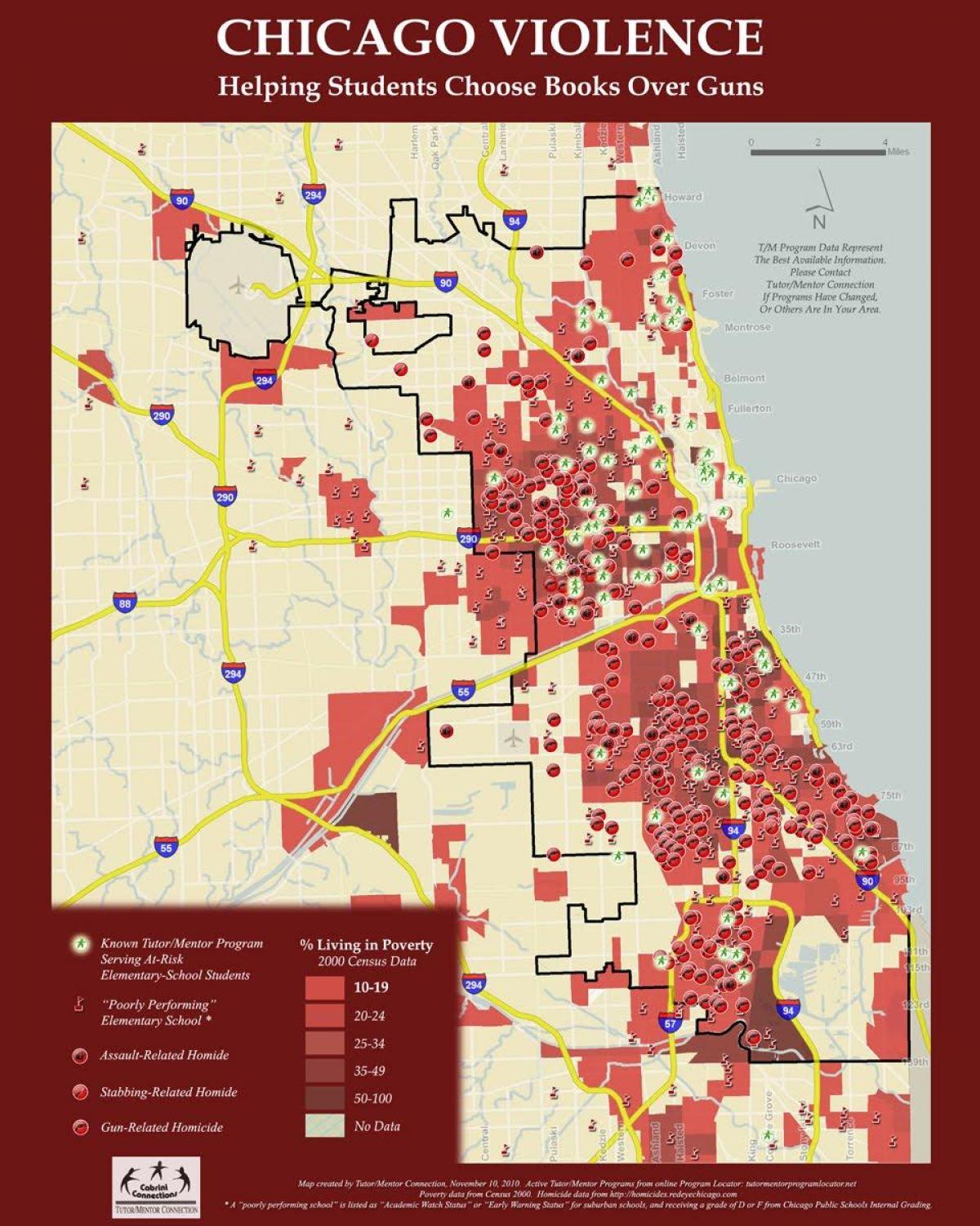 kriminal zemljevid Chicago