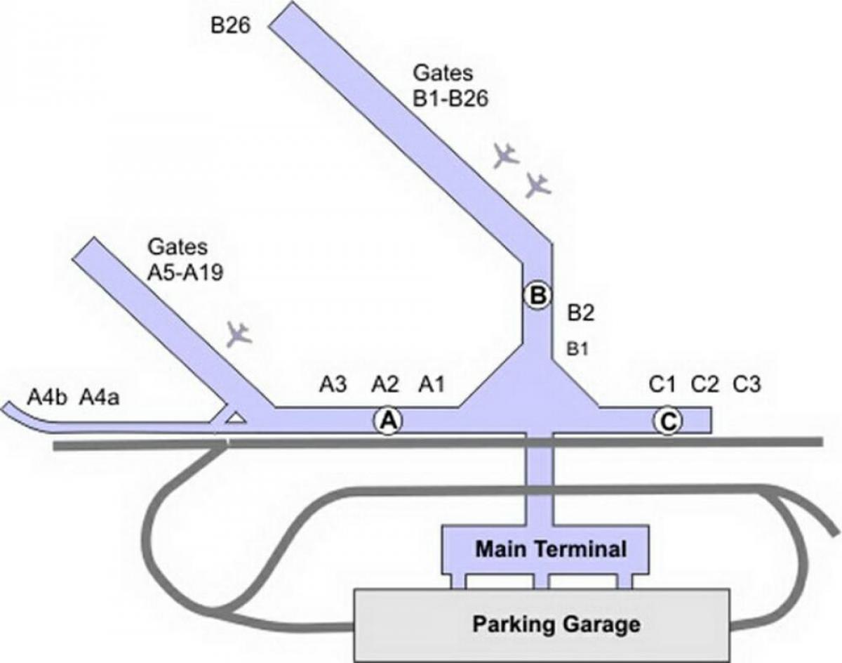 mdw letališče zemljevid