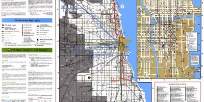 Avtobusnih prog Chicago zemljevid