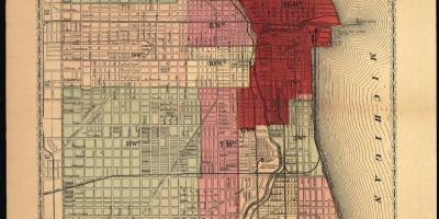Zemljevid veliko Chicago fire