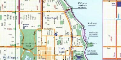 Chicago kolo lane zemljevid