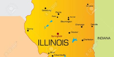 Chicago članica zemljevid