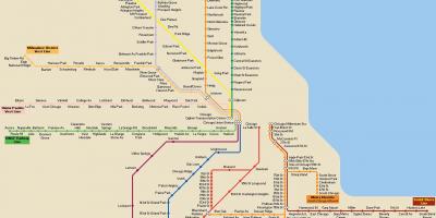 Chicago javni prevoz zemljevid