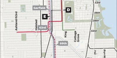 Redline Chicago zemljevid