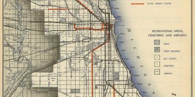 Zemljevid Chicago podzemne železnice