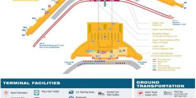 Zemljevid O Hare terminal 5
