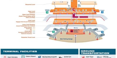 Zemljevid Chicago sls letališče